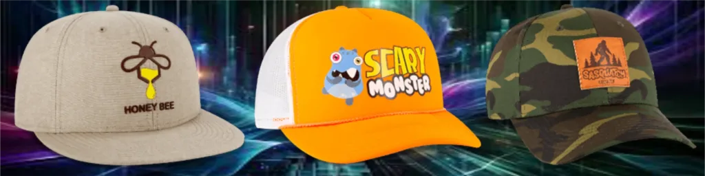 branded baseball caps